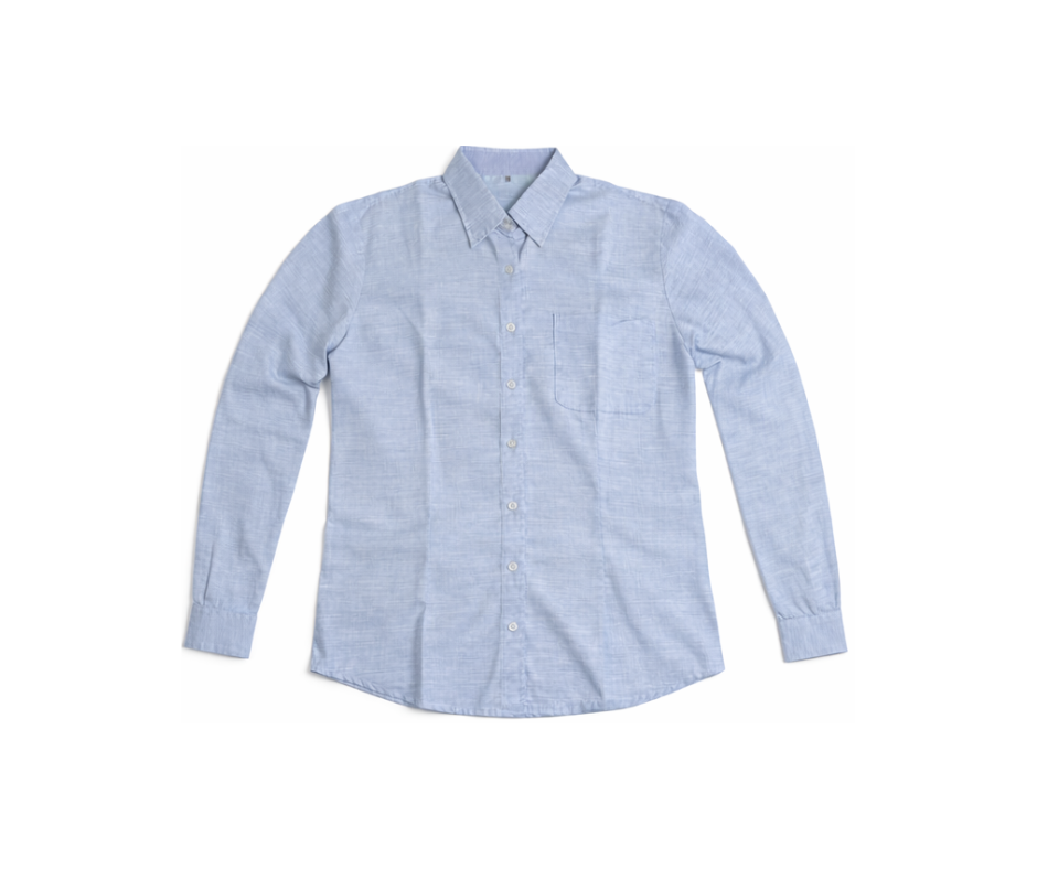 Camisa administrativa manga larga tela lino