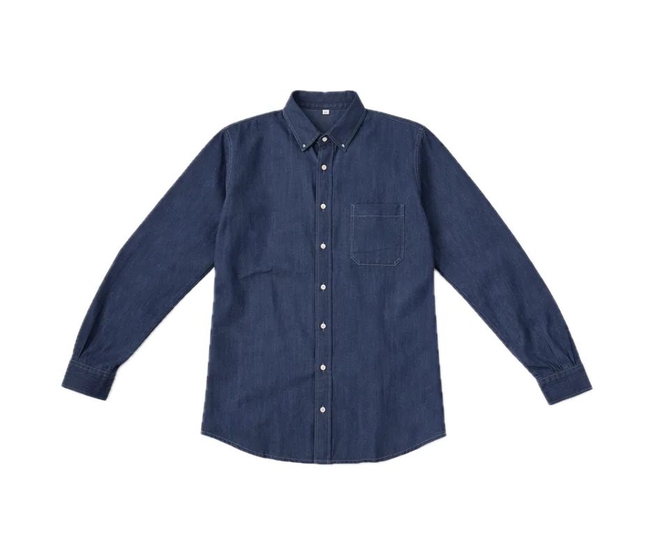 Camisa manga larga mezclilla