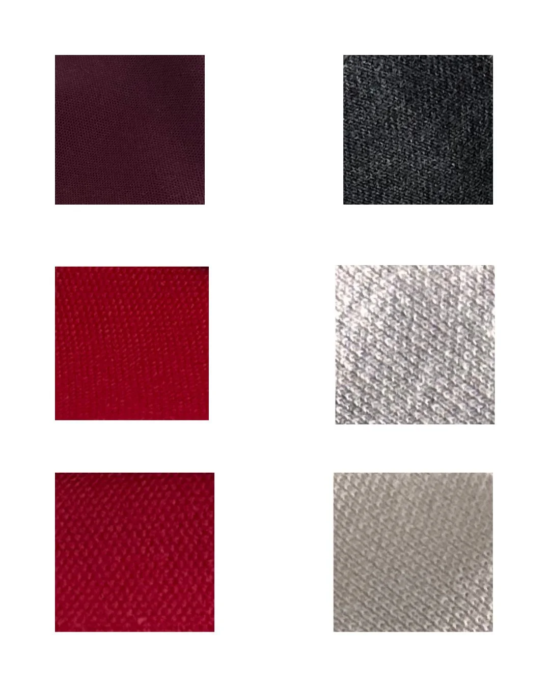 Gu&iacute;a de color por tela 1 de Playeras escolares