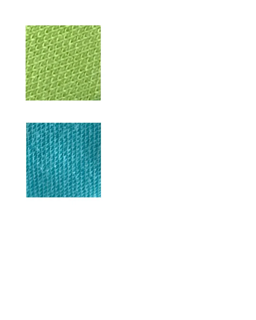 Gu&iacute;a de color por tela 4 de Playeras escolares